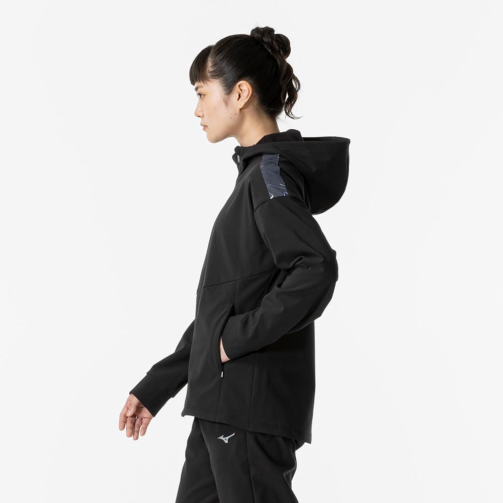 Tech Shield Training Size S Jacket, Windproof, Stretch, Water-Repellent, Black, (Product Code 32MCA860)