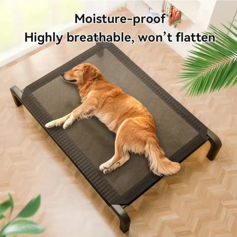 Elevated Pet Bed Dog Cat Folding Pet Camping Bed Cat Dog House Portable Removable Washable Four Seasons Cats Kennel Puppy Beds