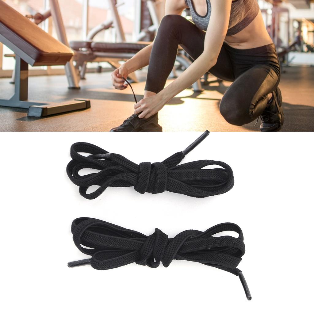 Magnetic Shoe Laces No Tie Save Time Sily Use   Shoelace with Silver Buckle for Running Walking Hiking Biking