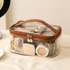 Transparent PU Cosmetic Bag Toiletry Bag Makeup Bag Practical Cosmetics and Jewelry Bag  Studio