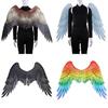 Extra Large Black And White Angel Wings Costume Accessories For Halloween And Mardi Gras Celebrations