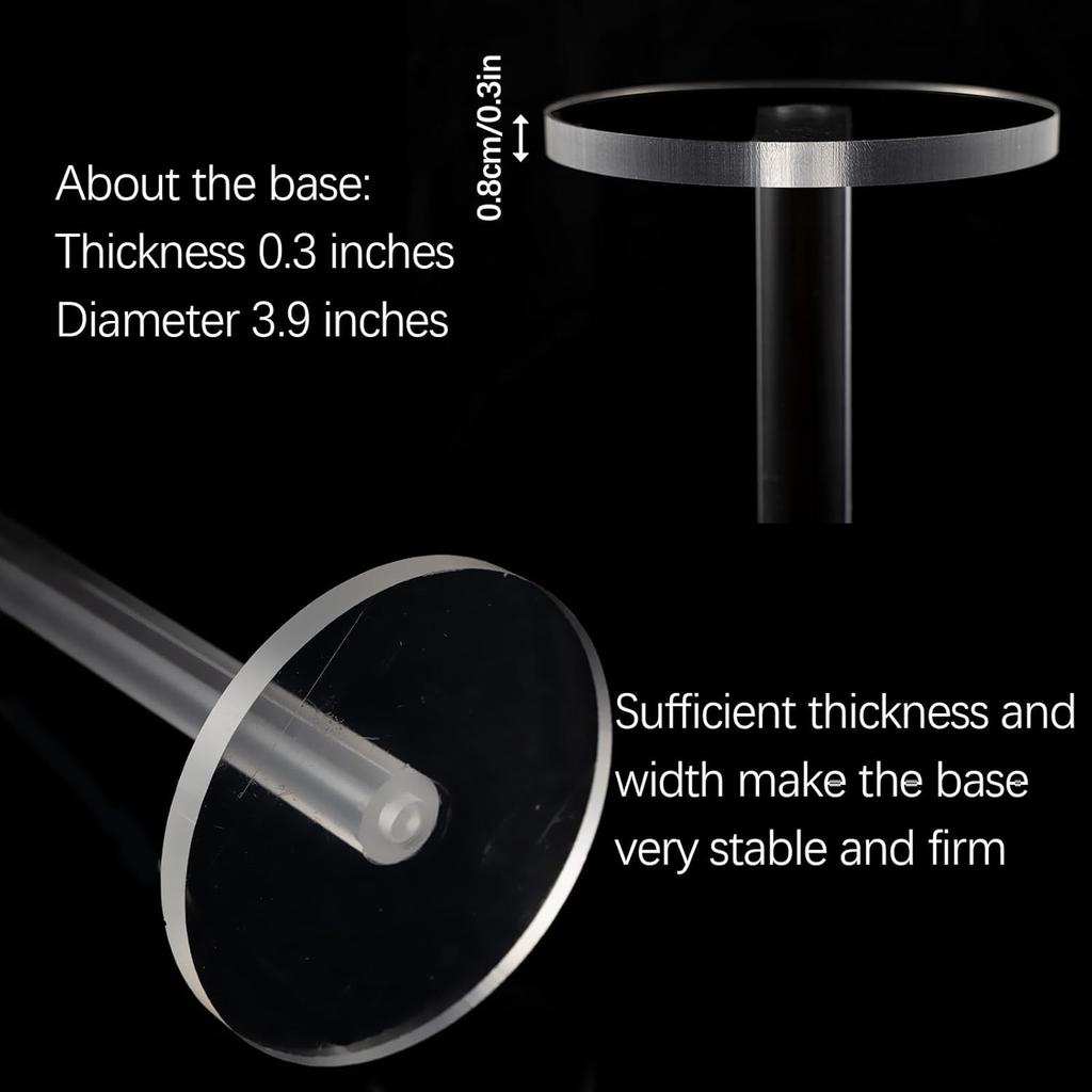 Acrylic Candle Holder for Table Centerpieces,Candlestick Holders for Wedding Living Room Decor, Use for Flameless Led Taper Cand