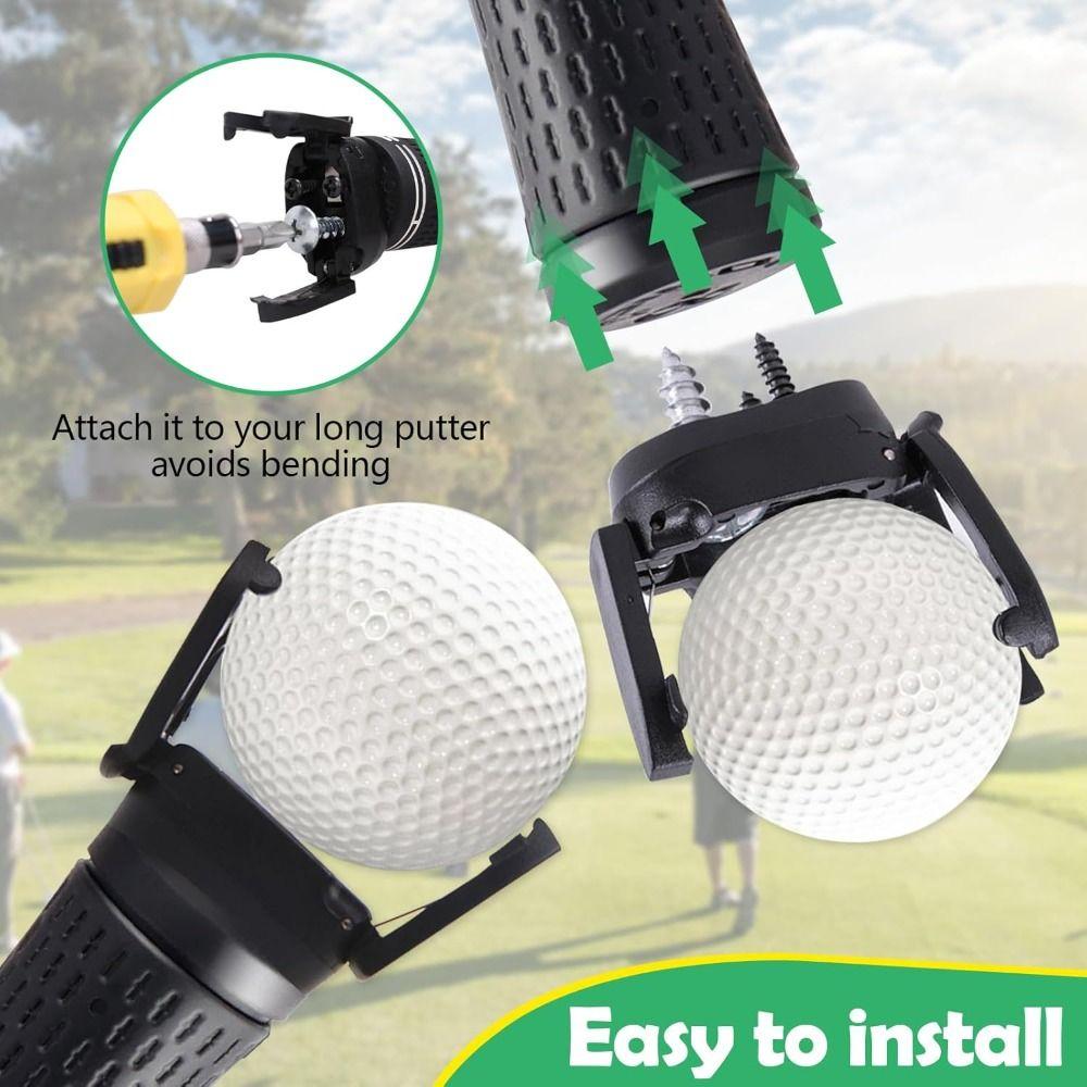 New Mini Golf Ball PickUp Plastic Black Golf Ball Picker Golf Training Aids Outdoor