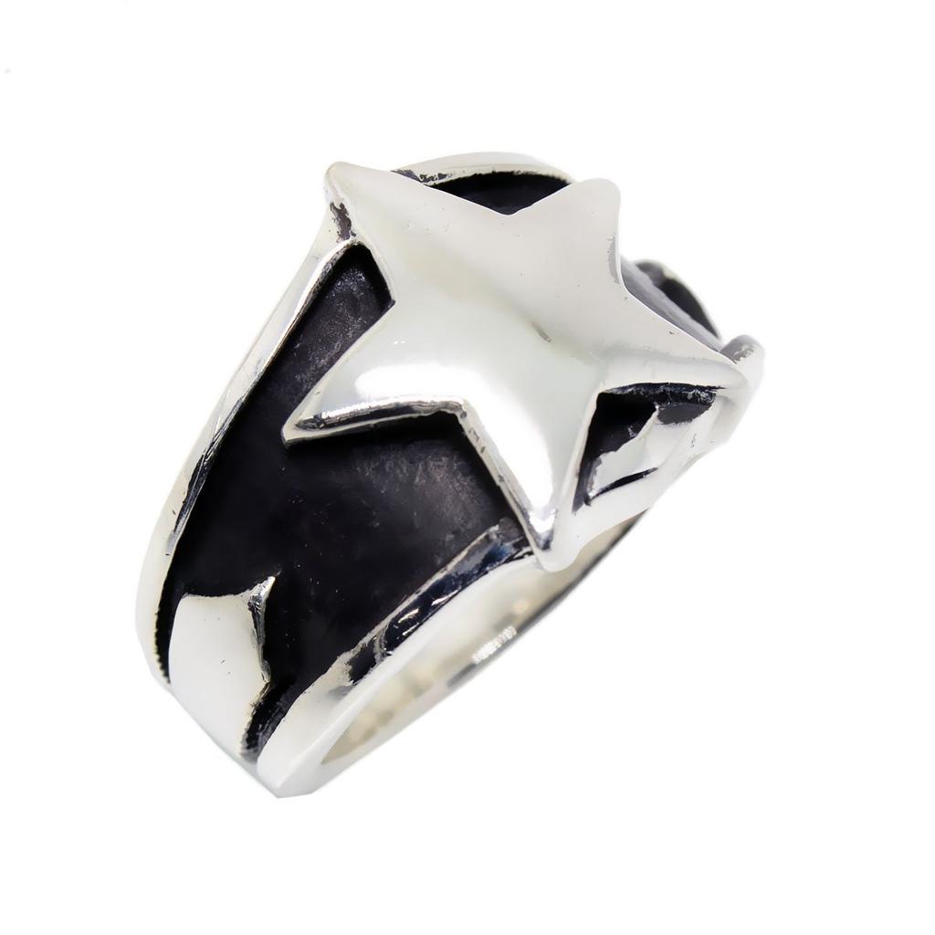 SILBER Silberring Stern Stern Rock Native [STERLING 925] American;AMTHRI-050-17