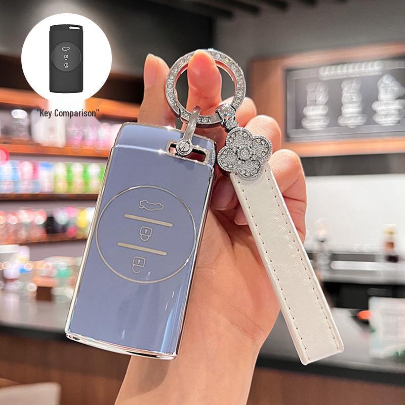 Compatible Chery Car Key Cover for Tiggo 7 and Xingtu TX Models - Simple Design for Men and Women
