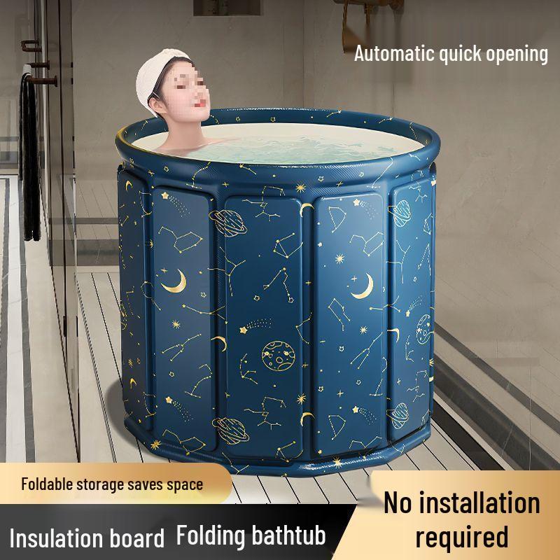 Foldable Thickened Adult & Baby Bathtub for Bathing and Swimming, Home Use, Full Body Spa.