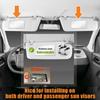 Car Visor HD Vanity Portable Seat Back Stainless Steel Universal Car Interior Vanity Mirror Mirror, Self-Adhesive Mirror,