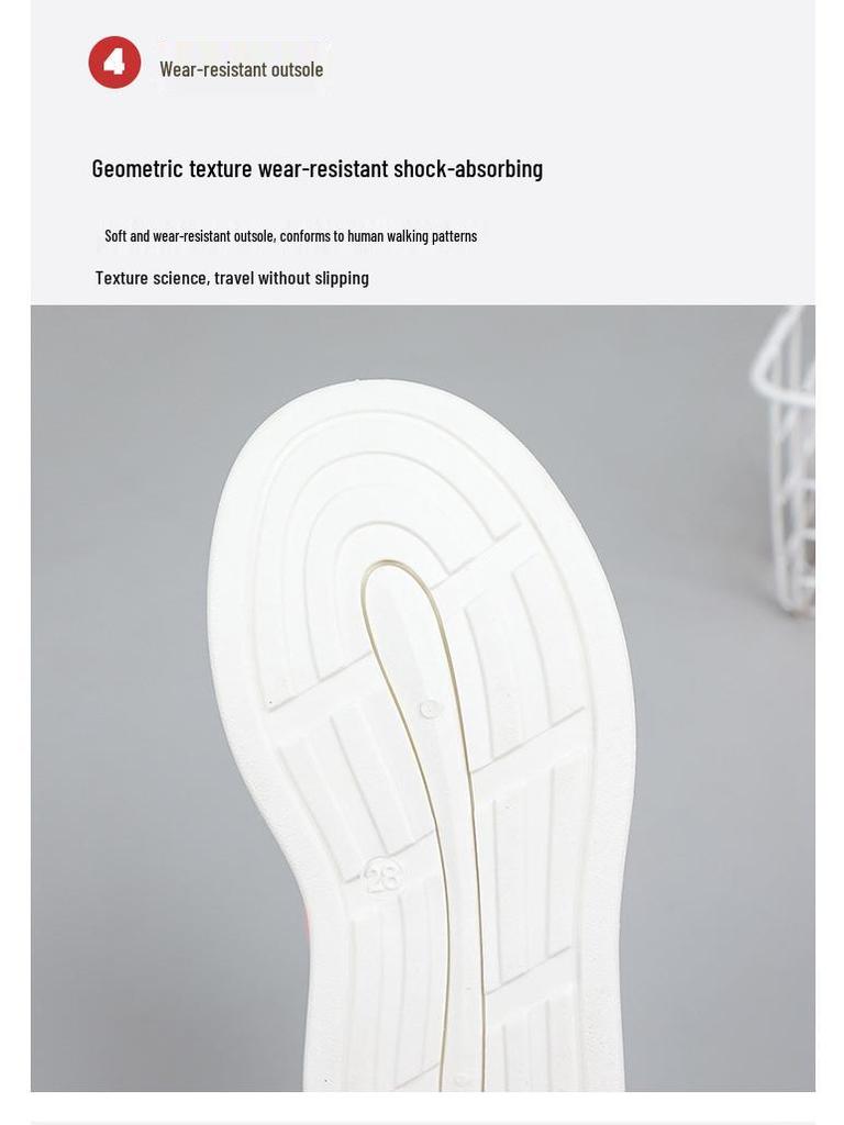 2025 Autumn Girls' White Skate Shoes: Versatile, Non-slip, Casual Running Sneakers
