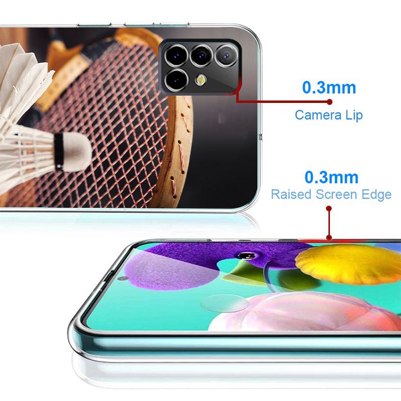 Badminton Sport Phone Case For Samsung Galaxy A17 A16 A15 A14 A13 A57 A56 A55 A54 A53 A37 A36 A35 A34 A33 A26 A25 A24 A23 Galaxy