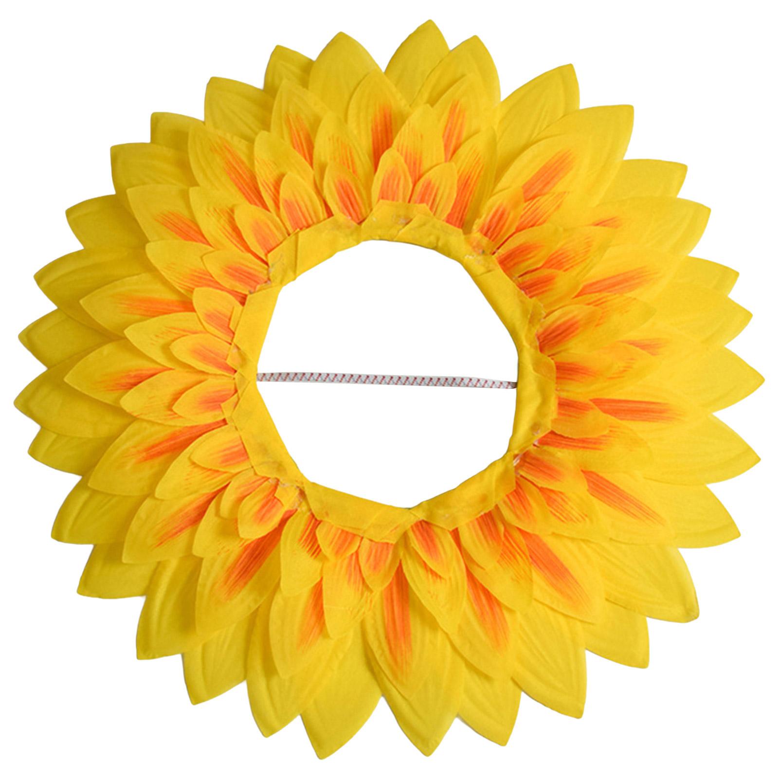 

Funny Sunflower Costume Headgear Cosplay Sunflower Hat Hood for Birthday Party Cosplay Parties