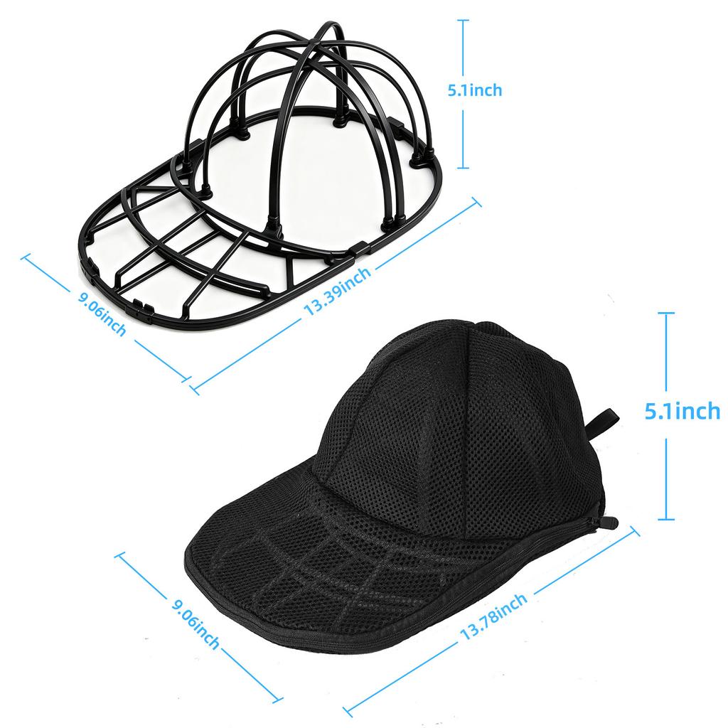 Baseball Cap Washer Frame Dual Layer Detachable Washing Machine Hat Cage Protector Cage