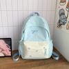 Schoolbag New Lightweight Backpack Large Capacity Student School Bag Trend Embroidery Butterfly Fashion Leisure Travel Commuter