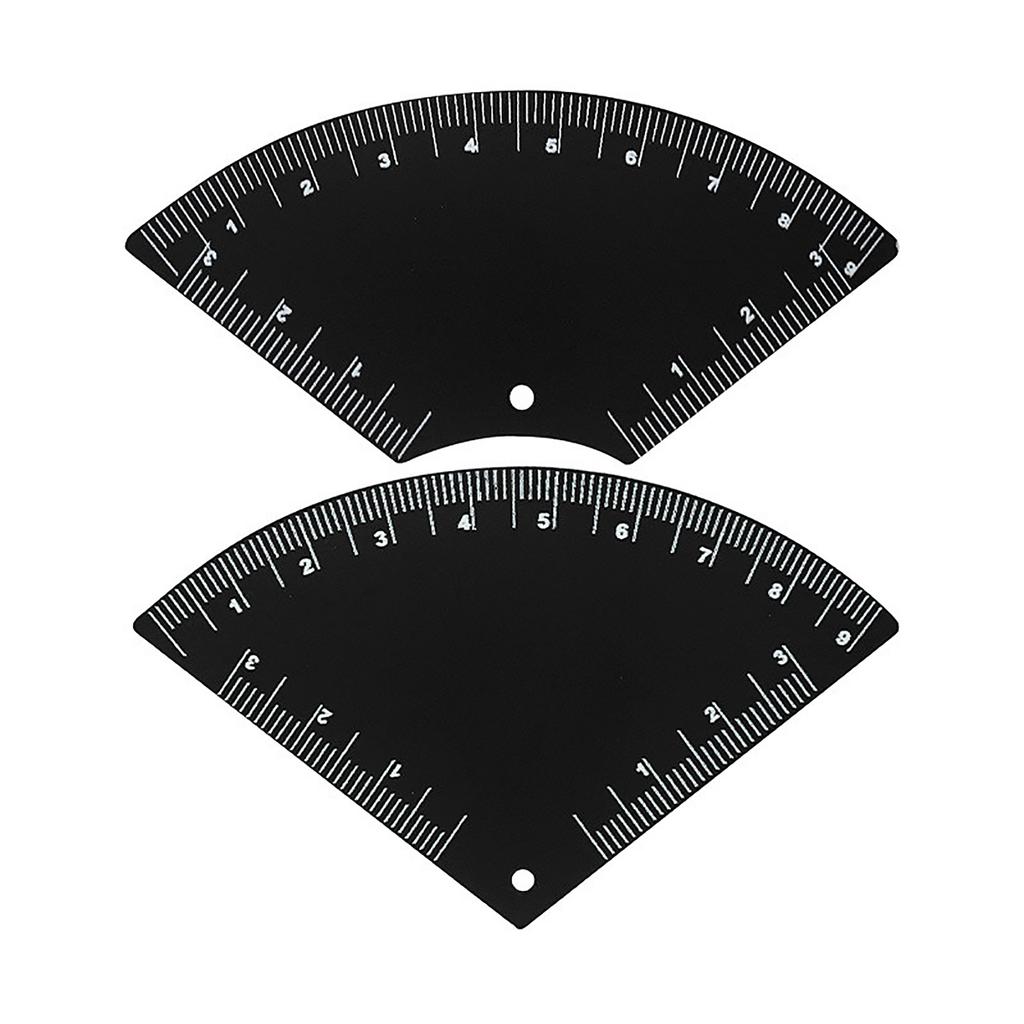 Eyebrow Ruler Set Of 2 Makeup Measuring Guide Tool For Quick Symmetrical Brow Shaping