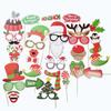 Santa Claus Snowman funny mask Christmas Decorations Photo Props Cartoon Card Party Supplies