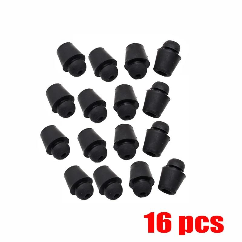 4/30pcs Car Door Shock Absorbing Gasket Black Rubber Pads Car Door Dampers Sticker Car Trunk Rear Door Anti Shock Accessories Interior Mirrors 6
