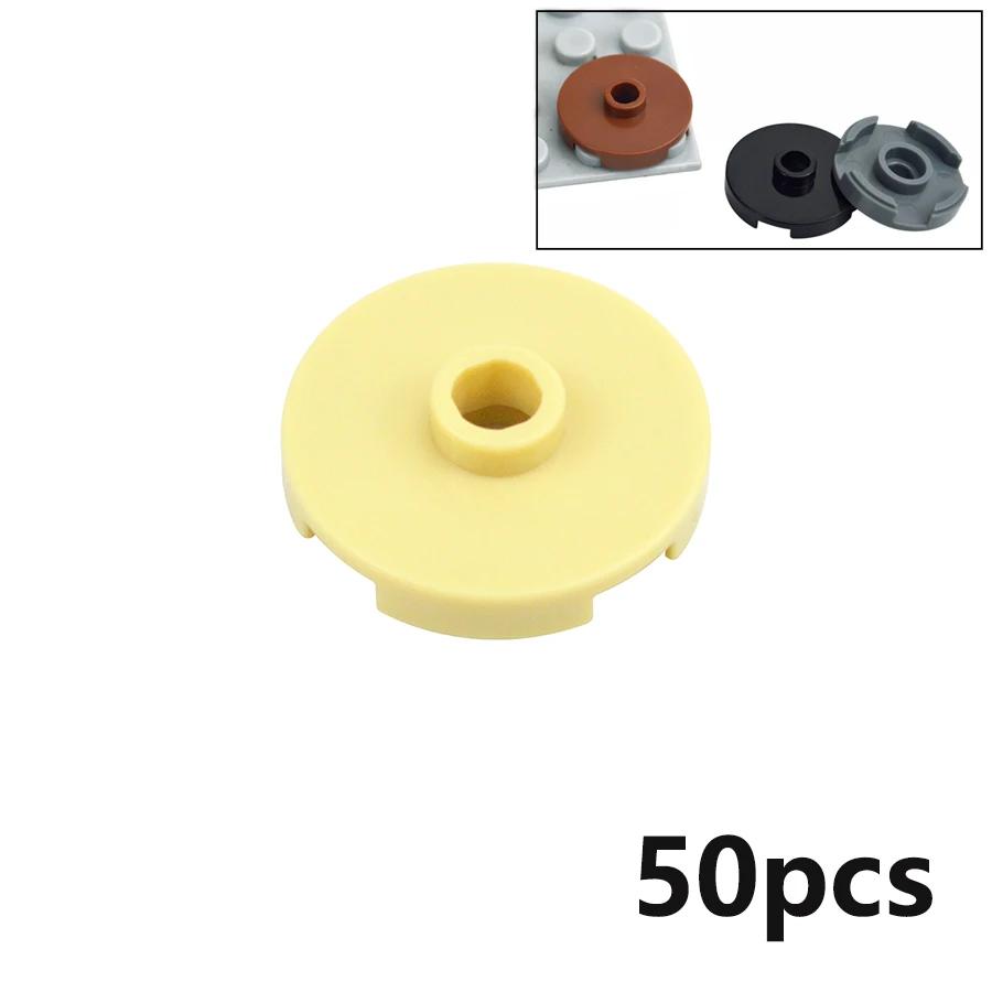 50 Stück 18674 Steine 2x2 Runde Platte mit 1 offenem Noppen DIY enlighten Bausteine Spielzeug Montiert Kleine Partikel Kompatibel Leduo