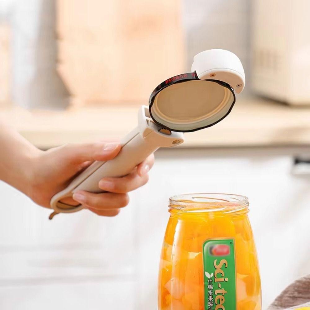 Edelstahl Magnetischer Dosenöffner Flaschenöffner Verstellbarer Schraubverschluss-Öffner für schwache Hände