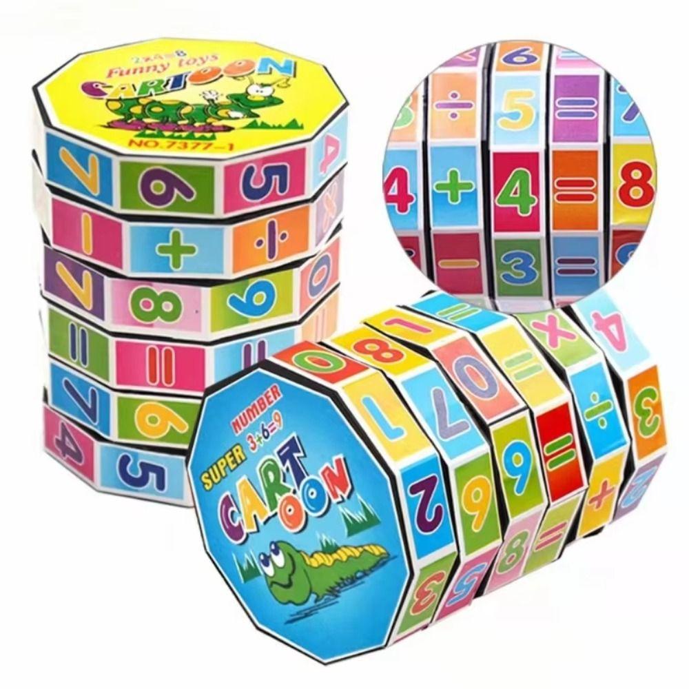 Fun Mathematics Numbers Magic Cube Educational Tool Calculate Function Montessori Puzzle Game Magic Cube Educational Math Block