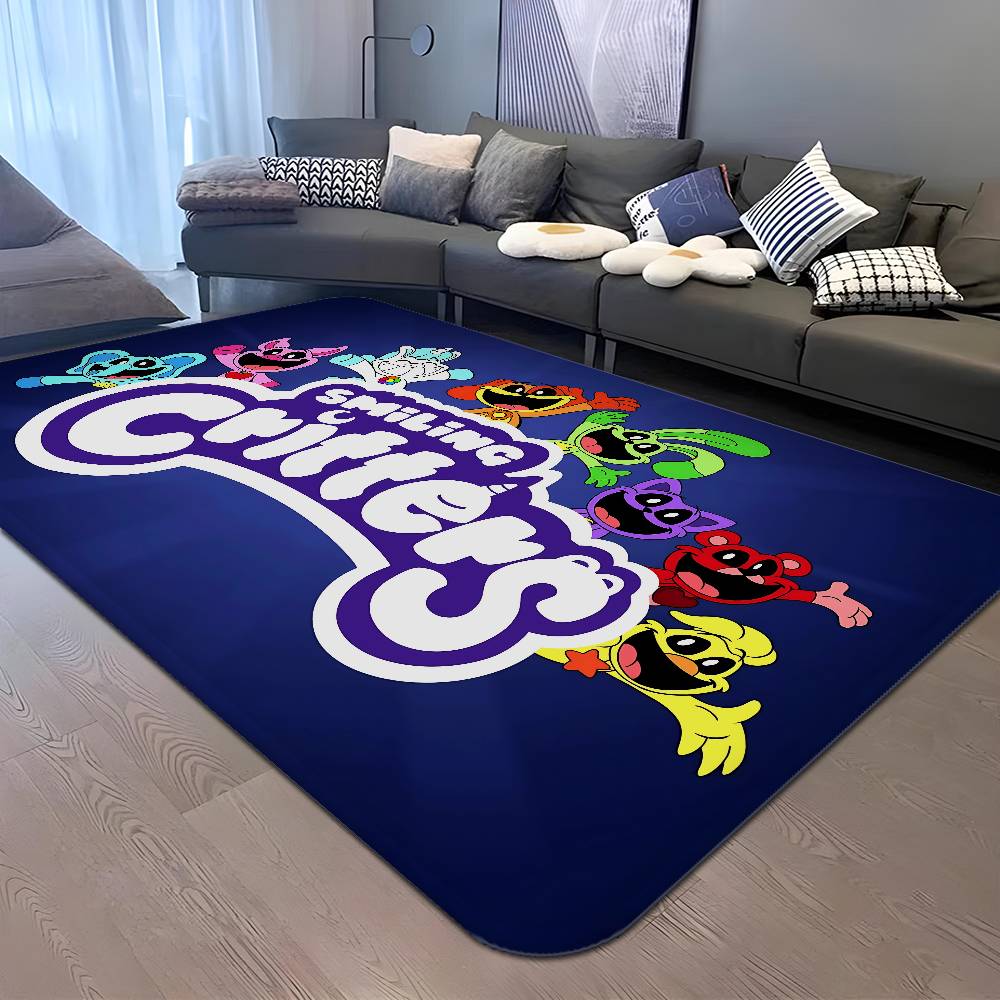 Cartoon S Smiling C Critters Door Mat Washable Non Slip Living Room Sofa Chairs Area Mat Kitchen Doormat Area Rug