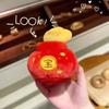 Orange Plush Keyring Flower Gourd Pendant Fashion Cornucopia Keychain  Couple
