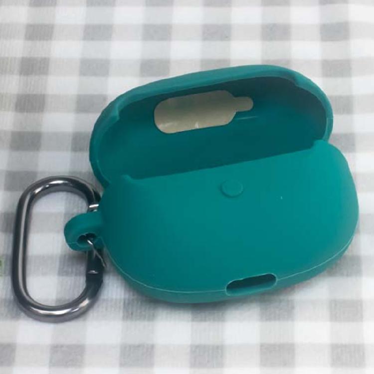 Soft Silicone Case Cover Housing for Earbud Charging Case with Hanger Point, Front Window and Daily Travel Carry Support