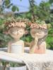 20cm/ 7.8inch Fairy Planter for Succulents Air Plants Resin Cute Girl Flower Pot Decorative Figurines Garden Home Tabletop Decor
