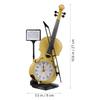 Bedside Clock Bedroom Alarm Clocks Desk Creative Violin Cute Decorative for Cool Sunrise2