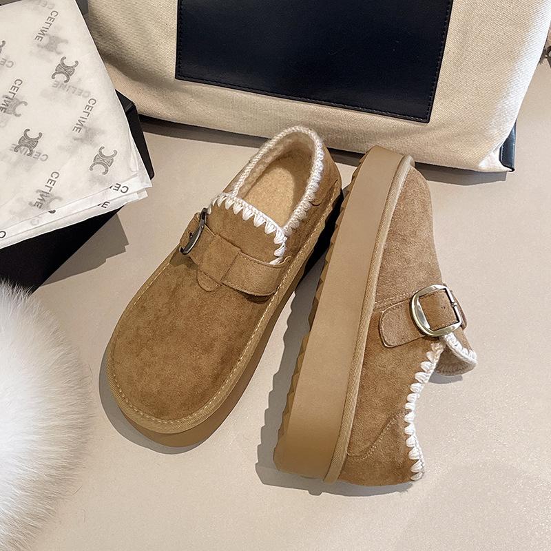 Women's Soft Elastic Winter Warm Cold Padded Snow Boots Thick-soled Non-slip Wear-resistant Outdoor Leisure Sports Cotton Boots