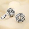 Promotional Personalized Earrings, Fashionable And Simple Winding And Knotting, No Ear Piercings, Alloy Ear Clips