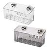 Suction Cup Kitchen Sink Rack Sink Caddy No Punching Multifunctional Easy Install Portable Storage Basket for Apartment Hotel