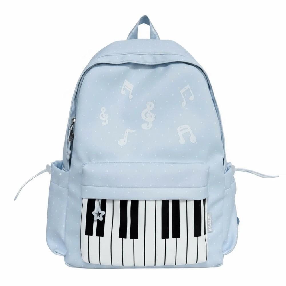 Mehrere Fächer Noten Tasche Leichtes Design Süße Schultasche Tastatur Buch Tasche Weibliche Jugend