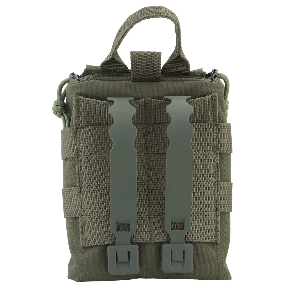 PHOENIX IKKI Multifunctional Molle-compatible Portable First Aid Kit Pouch for Disaster Preparedness, Emergency Use, First Aid, Outdoor Activities, Ta