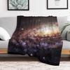 Spiral Galaxy NGC 7331 Throw Blanket Fuzzy Plush Throw Blanket for Sofa Chair