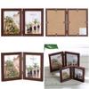 HAKUBA Wooden Photo Terrier 2L Brown Frame, 3, Size, 2-Panel, Vertical, FWTR3-BR2L2T
