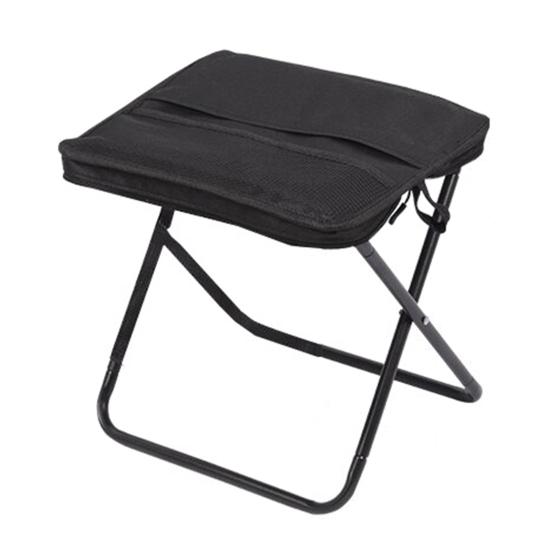 

Mini Folding Stool with Carry Bag Portable Lightweight Heavy Duty Waterproof Outdoor Camping Backpacking Beach Picnic Fishing Collapsible Chair Seat S чорний