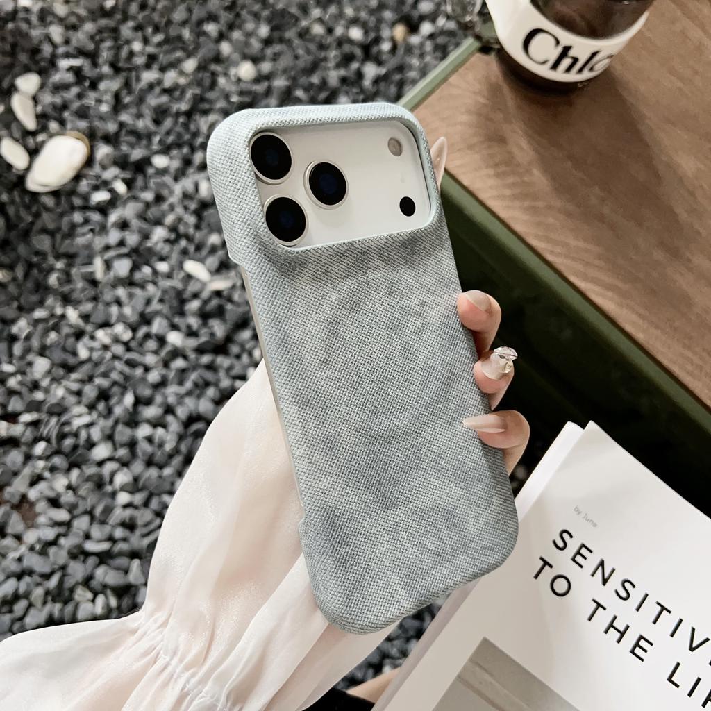 Denim Magnetic Phone Case for For Iphone 17 Air 16 1 Plus 14 13 Pro Max  Wireless Charge Shockproof Simple Protective Cover