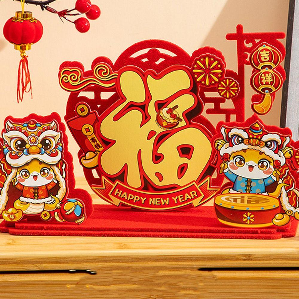 Chinese Style 2025 Snake Year Desktop Ornament Traditional Spring Festival Supplies  New Year Gift