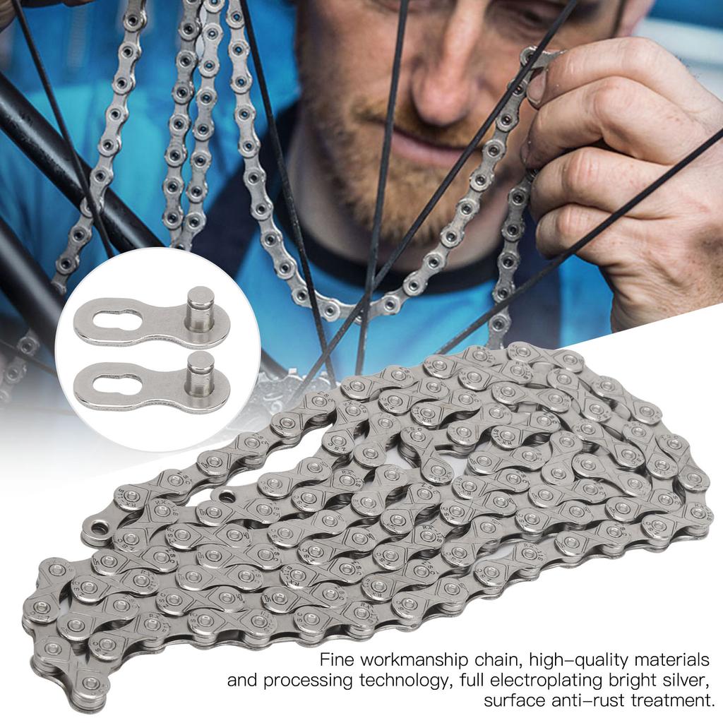 Metal Bike Chain 11 Speed Change Lightweight Cycling Accessory for Mountain Folding Bike