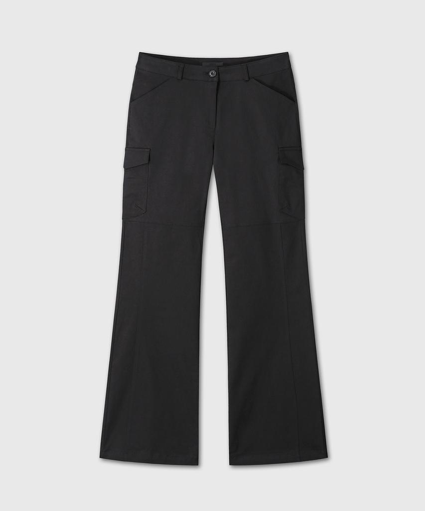 Daibeuinumeon Cotton Span Flare Pants (Black)