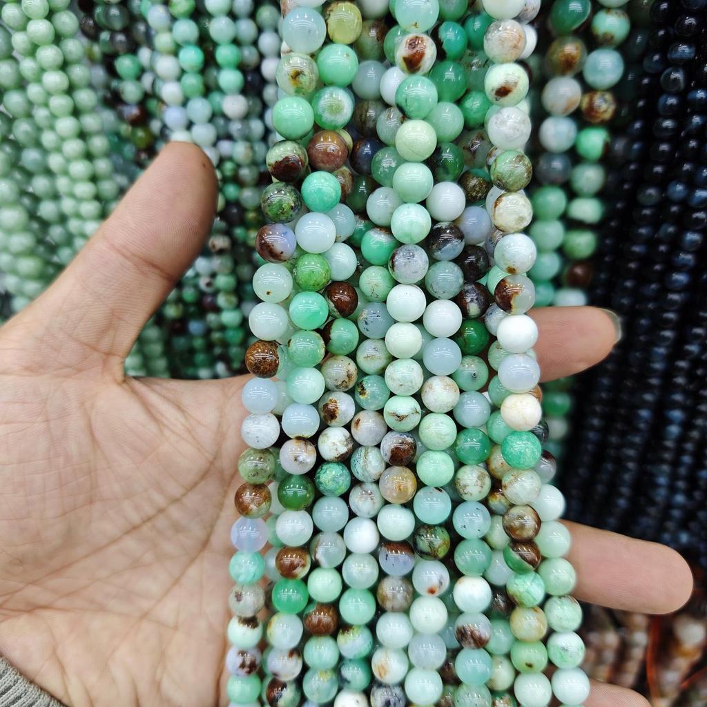 Australian Jade Round Loose Beads for DIY Bracelets & Necklaces - Fashion Jewelry Accessories