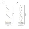 Spiral LED Table Lamp Bedroom Bedside Lamp Small Night Light for Home Study Decor Desk Lamp EU/US/AU/UK Plug