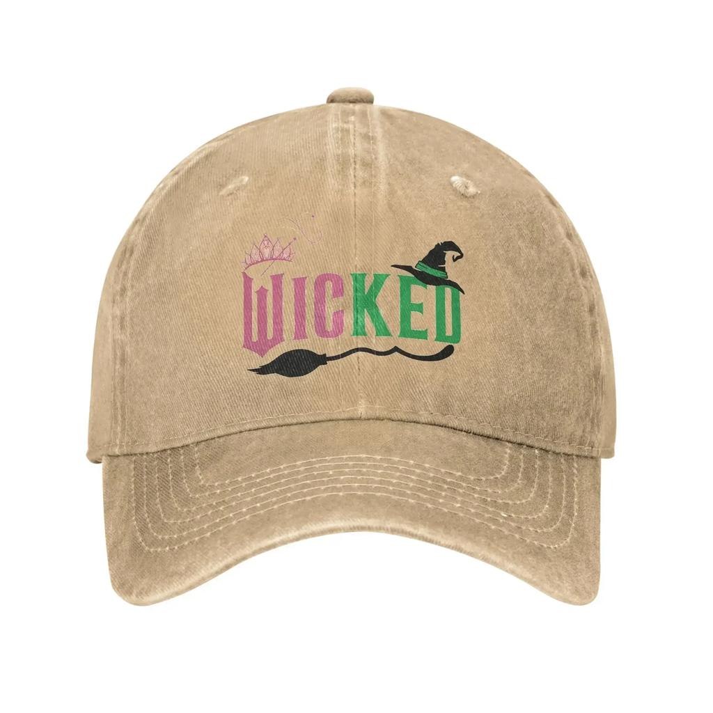 Summer Wicked Musical Movie Baseball Cap Sun  Breathable Print Washed Trucker Hat Men Women y2k Cool Outdoor Gym Baseball Caps