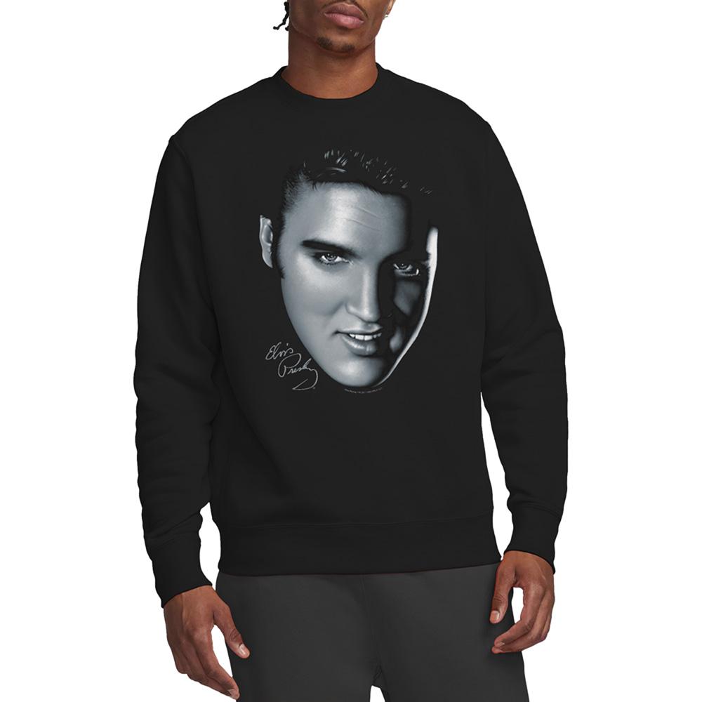Elvis Presley Unisex Adult Big Face Sweatshirt