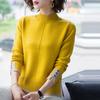 Damen Pullover mit Stehkragen, Knöpfen, Strick, Patchwork, Koreanischer Stil, Herbst, Lässig, Locker, Arbeitsweg Oberteile