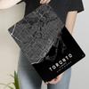 Toronto Canada City Map Metal Wall Art Modern Home Decor Minimalist Urban Street Print Iron Painting