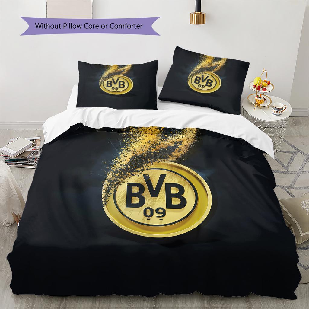 BVB092 Pattern Bedding Quilt Set Home Decoration Gift (1 * Duvet Cover + 2 * Pillowcase Without Core)