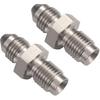 3AN Male to 3/8-24 Male Inverted Flare Stainless Steel Brake Adapter Fitting Connector 2PCS