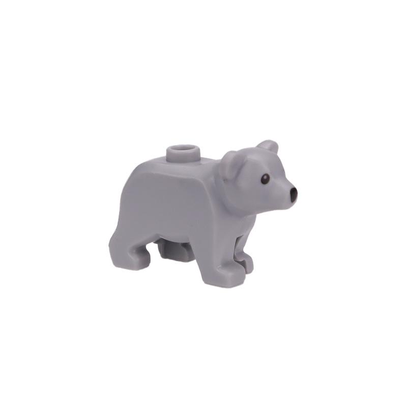MOC Animals Building Block Goat Sheep Parrot Otter Cow Dog Pet Cat Panda Leopard Tiger Pig Zoo Deer Bear Eagle Bricks Toys Gift