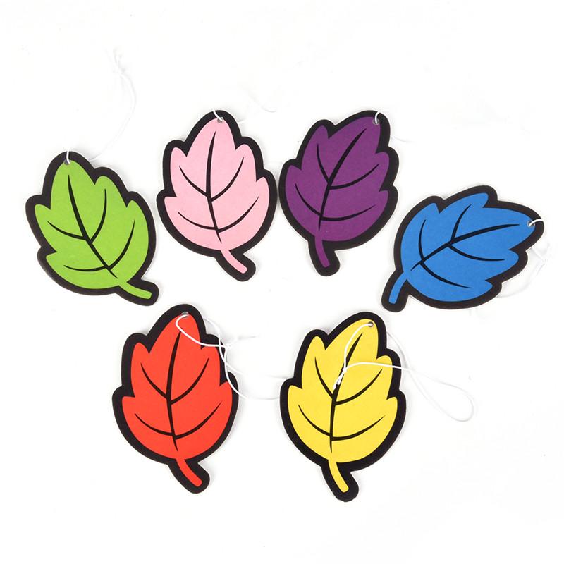 6Pcs/Lot Auto Shine Paper Hanging Car Air Freshener Vanilla Perfumed