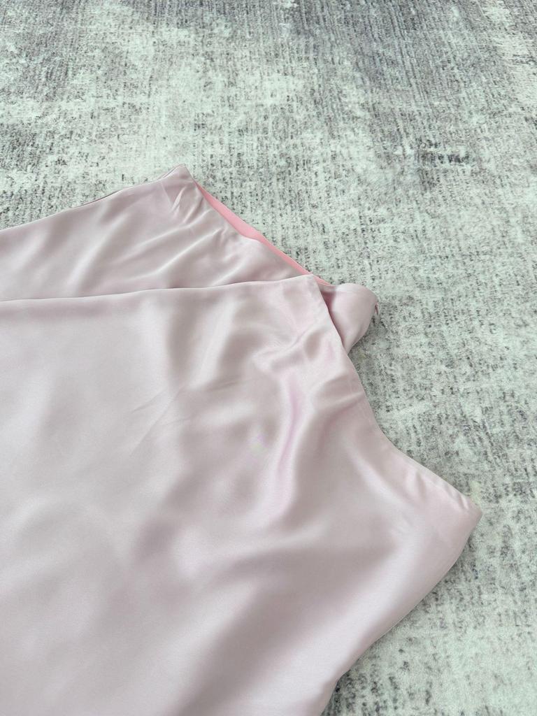 2024 Summer High-Waist Satin A-Line Drape Skirt for Women